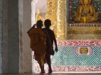 In a temple on Mandalay hill